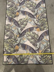 Nomadix Yoga Mat/Towel Size 70×29 Tropical Leaf Print Tribalism Multi-Color