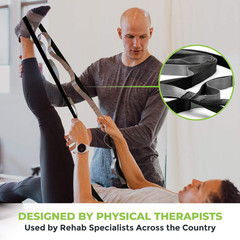 Stretching Strap for Physical Therapy, 12 Multi-Loop Stretch Strap 1″ W X 8′ …