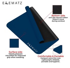 Pilates Reformer Mat Blue Navy