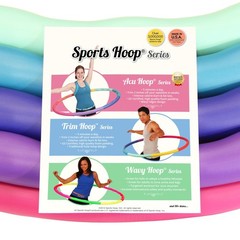 Weighted Hula Hoop, ACU Hoop 4M – 4 lb Medium, Weight Loss Ming/Red
