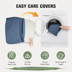 Dining Chair Cushions Set of 6, 2.5 inch Thick 6 Count(Pack of 1) Navy Blue