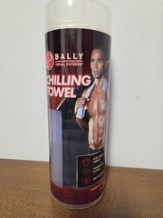 Bally Total Fitness Chilling Towel, Blue. Sealed