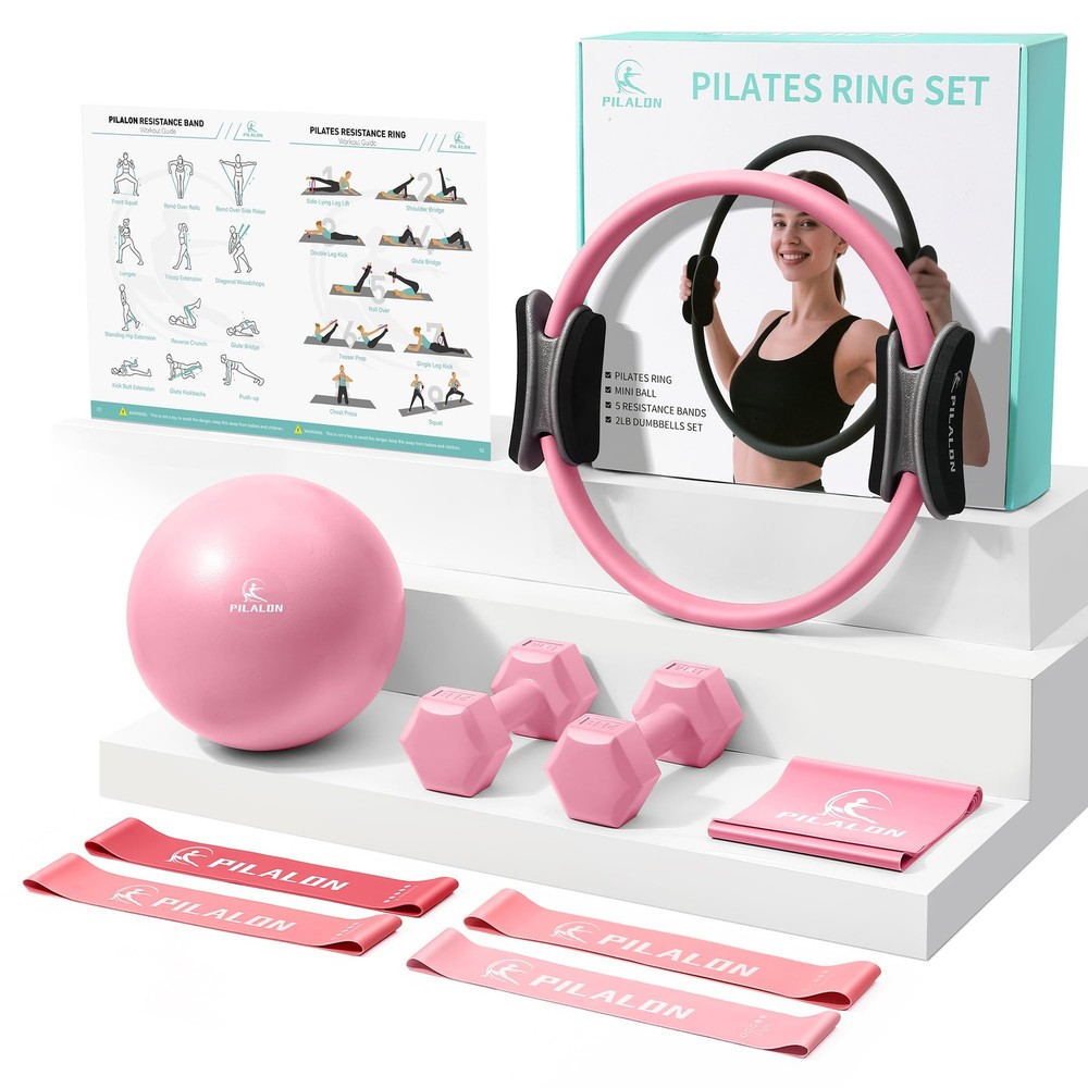 Pilalon Pilates Ring Set – Studio-Grade Anti-Deformation Pilates Kit – Pilates