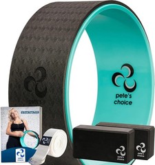 Home Yoga Starter Kit: Wheel, Strap & Guide – Improve Posture & Enjoy Wellness