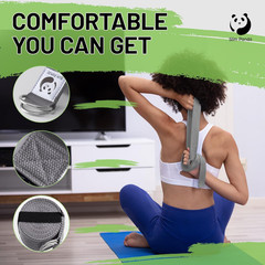 Adjustable Cotton Yoga Strap for Stretching, Flexibility & Pilates Workouts