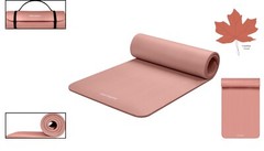 Solana Extra Thick Yoga Mat 1/2″ – Heavy-Duty – Durable – Nylon Strap – Women