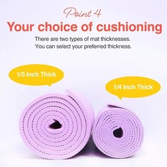 Thick Non-Slip Yoga Mat: Premium Exercise Mat with Carry Strap for Home and G…
