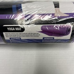 Exercise Floor Mat Fitness Padding Purple Non Slip 24″ x 68″ Pro strength Yoga