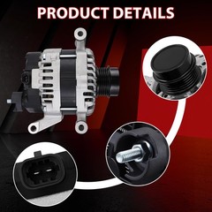 13506528 Alternator Compatible with Chevy Malibu 2016-2020 1.5L and Cruze 201…