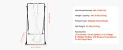 Yoga Stand Frame, 9.6 ft Aerial Silk Swing Stand, Max 551.2 lbs Load Capacity,
