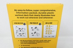 Bodyweight 3.5″ x 5″ Exercise Cards 62 Exercise & Stretch + 7 Workouts & Goals