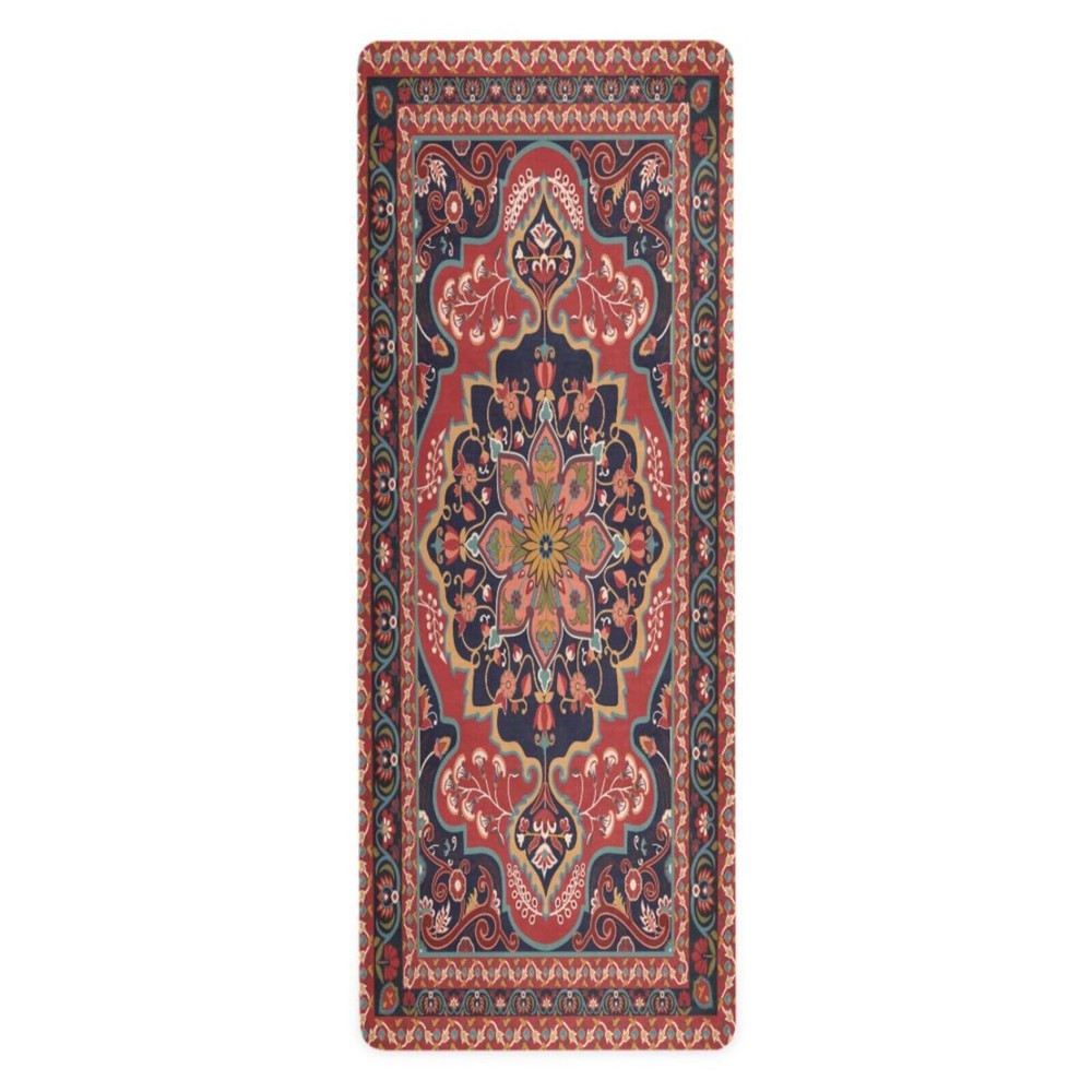 Kigai Yoga Mat Red Persian Design Fitness Mat Eco-Friendly Non Slip Portable …