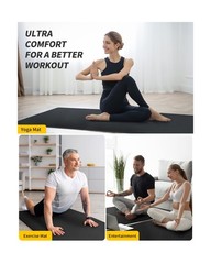 CAMBIVO Yoga Mat for Women and Men, Extra Long and Wide Exercise Ma… Fast Ship