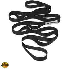 Non-Elastic Stretching Strap with Loops for Physical Therapy & Rehab, Knee Hi…