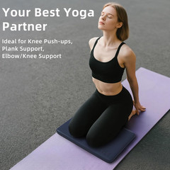 Yoga Knee Pad Foldable, TPE Soft Pad 24*17*0.5Inch (Folding Size 17*12*1Inch) fo