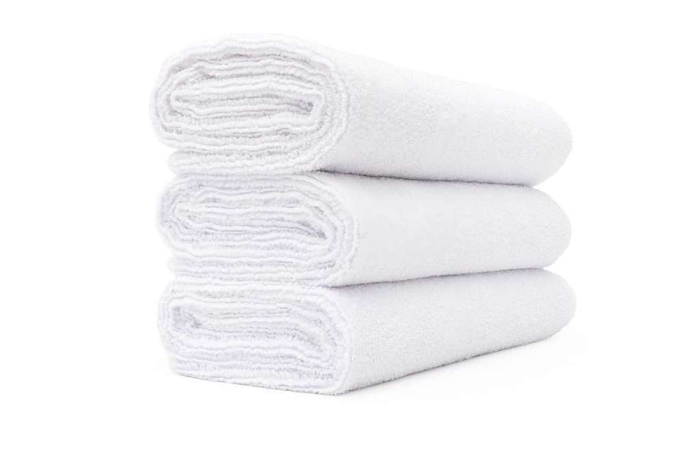 The Rag Company – Sport & Workout Towel – Gym, Exercise, Large, White