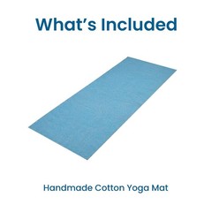 LFH Home Handmade Cotton Yoga Mat Cotton Rug For Exercise, Workout, Fitness -…