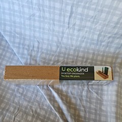 Ecokind Desk Organizer. Brown 11 x 2 x 3. pen pencile