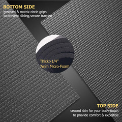 Extra Thick Non-Slip Yoga Mat for Home Gym – 12’X6′, 10’X6′, 6’X8′ Sizes