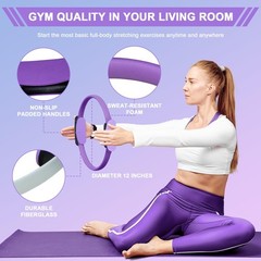 Home Pilates Essentials Kit for Women: 18Pcs Pilates Workout Equipment Set wi…
