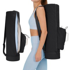 Puffy Yoga Mat Bag Yoga Gym Bags for Men, Full-Zip Pilates Bag with Wet Pocke…