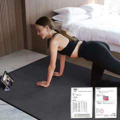 Hatha Yoga Large TPE Yoga Mat 6’X4’X1/2″ Extra Thick Non-Slip Exercise Mat – for