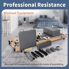 SLSY Pilates Reformer Foldable Machine Equipment for Home Gym Aerobic Exercise