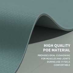 Lightweight 6’x4′ Yoga Mat with High Elasticity – Perfect for Home Workouts