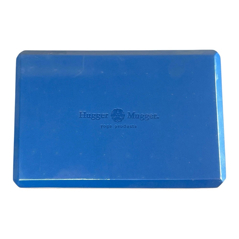 SEALED Hugger Mugger 4″ Foam Yoga Block Dark Blue Lightweight Support Prop NEW