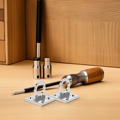 2 Pcs Marine Hardware Hooks Pad Eye Plate Staple Ring Ceiling Rope