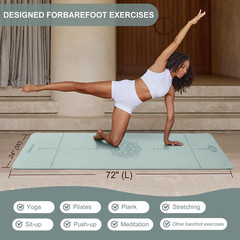 Yoga Mat Extra Thick 1/3” Non Slip Yoga Mats for Women Eco Friendly TPE Fitness