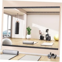 3 Pcs 48”x24” Home Gym Mirror Large Full Length 48″L x 24″W – 3PCS Black