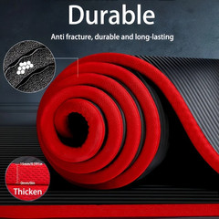 15Mm NBR Yoga Mat anti Slip Thickened Style for Beginners, Home Yoga Mat for Spo