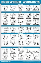 Palace Learning 4 Pack – Dumbbell Workouts + Bodyweight 18” x 24”, LAMINATED