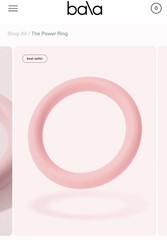 Bala The Power Ring 10 lb Power Ring, Pink Silicone Gym & Training