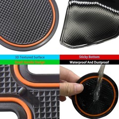 Center Console Liner for Nissan Frontier Accessories 2022 2023 2024 2025 Orange