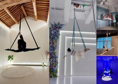 4.9ft 1.5m Aerial Loops Straps – Professional Aerial Yoga Ropes for Acrobatic…