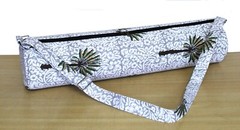 Indian White Palm Cotton Unisex Bags Gym Bags With Shoulder Strap Yoga Mat Bags