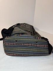 Urorae Yoga Mat Sling Backpack Bag Striped Multi-Color Crossbody Travel Pack