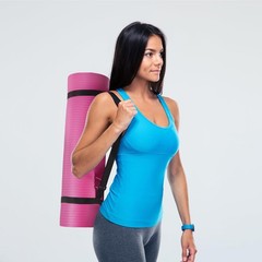 Fitvids Non-Slip Extra Thick 1/2-Inch High Density Anti-Tear Yoga Mat With Strap