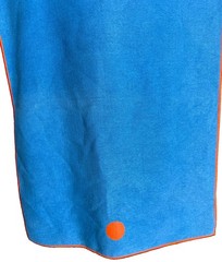 Manduka Yogitoes Skinless Hot Yoga Towel Mat Blue Orange 24 x68”LOGO