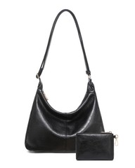 Hobo Bag for Women with Mini Purse Soft Vegan Leather Slouchy Shoulder Crossb…