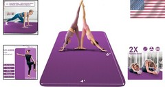 Large 6’x4′ Yoga and Pilates Mat – 6mm Thick Non-Slip Eco-Friendly Design