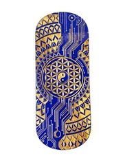 Sadhu Nail Board Flower of Life Ultramarine Yoga 10mm Birch Wood Ballistic Nails