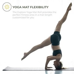 Yoga Mat Roll 24in x 100ft 4mm Thick Non-Slip Exercise Mat for Home Workout