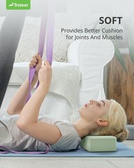 Eco-Friendly Yoga Blocks 2 Pack – Soft, Non-Slip Foam for Comfort & Stability