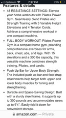 Pilates Reformer / Pilates Power Gym / Compact Home Pilates Gym