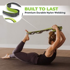 Gradient Fitness Stretching Strap for Physical Therapy, 12 MultiLoop Stretch …