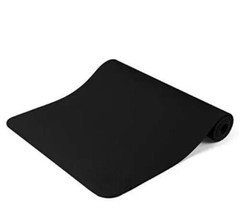 Clever Yoga Non-Slip Essential Mat Black 6mm Thickness Lightweight Cushion Grip