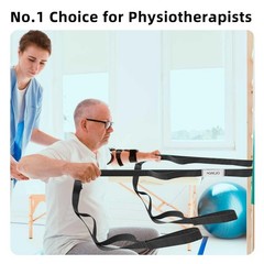 Stretching Strap Yoga Strap Physical Therapy for Home Workout, 10 Loops NonEl…